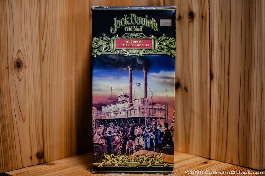 Jack Daniel's Riverboat Captain's Bottle and box from 1987