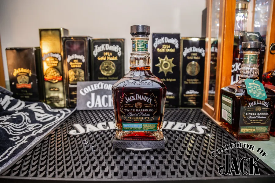 The 2023 Jack Daniel's Special Release is a Twice Barreled Heritage Barrel Rye, aged in new oak barrels and matured in handmade heritage barrels for a unique flavor.