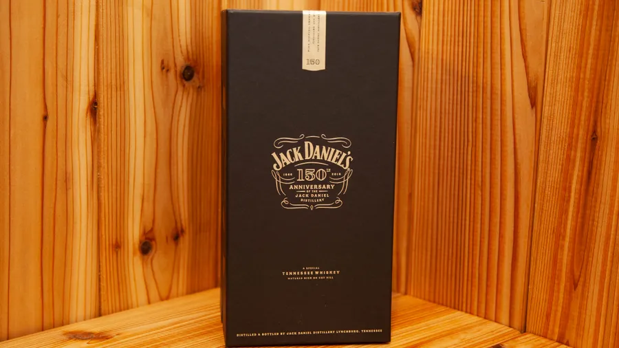 A collector's guide to the Jack Daniel's 150th Anniversary Tennessee Whiskey Bottle and the Black Box that it comes packaged in.