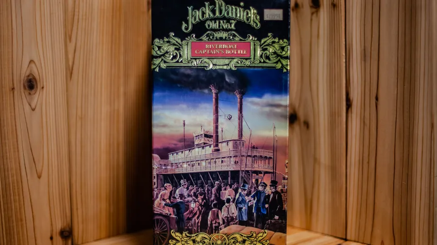 Jack Daniel's Riverboat Captain's Bottle and box from 1987