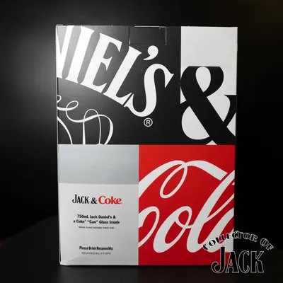 Back of the Jack & Coke packaging with details