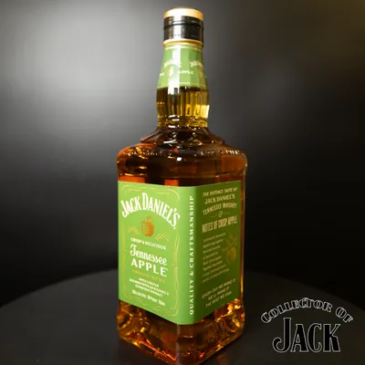 Angled view of the 750mL Old No. 7 bottle front and side
