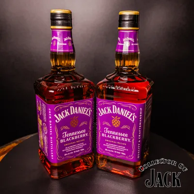 Two bottles of Jack Daniel's Tennessee Blackberry (front)