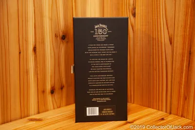 Jack Daniel's 150th Anniversary Tennessee Whiskey Bottle and the Black Box