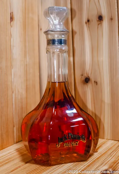 Jack Daniel's Riverboat Captain's Bottle from 1987 from an angle