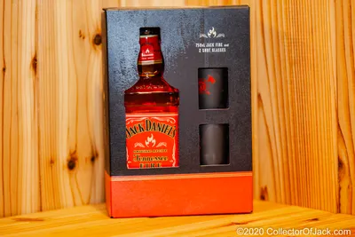 Jack Daniel's Fire and 2 Shot Glasses