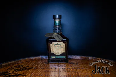 Jack Daniel's Heroes Selection Single Barrel Barrel Proof Rye Whiskey Front of Bottle second dog tag