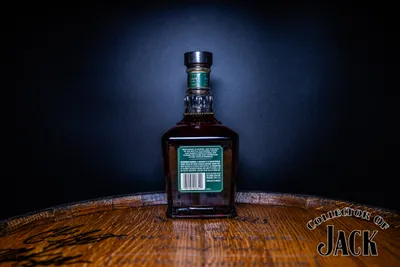 Jack Daniel's Heroes Selection Single Barrel Barrel Proof Rye Whiskey Rear of Bottle v2