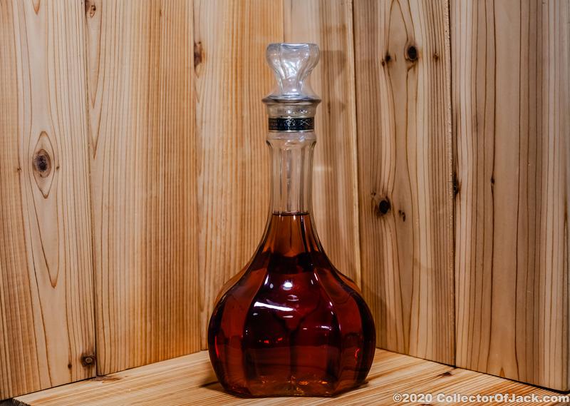 Jack Daniel's Riverboat Captain's Bottle from 1987 rear of bottle