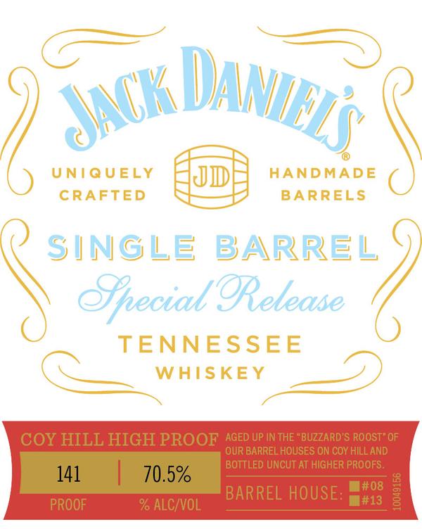 Jack Daniel's Single Barrel Coy Hill High Proof