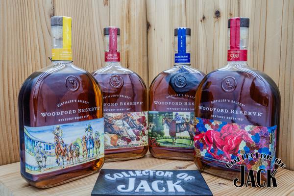 Woodford Reserve Kentucky Derby 150th Bourbon along with 3 other years