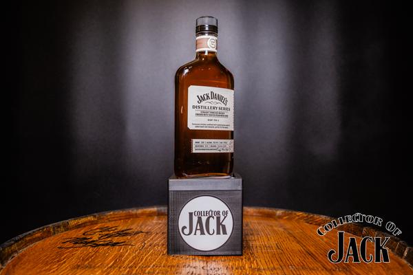 Jack Daniel's Distillery Series 010 Straight Tennessee Whiskey Finished With Toasted Pecan Wood Chips Front of Bottle