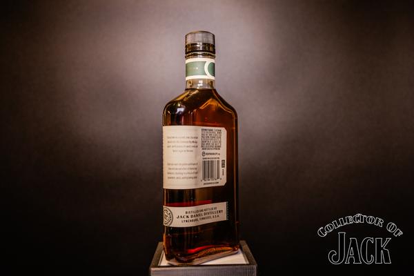 Jack Daniel's Distillery Series 013 Twice Barreled Tennessee Straight Rye Whiskey Side/Rear of Bottle