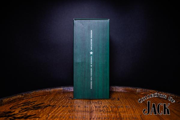 Jack Daniel's Heroes Selection Single Barrel Barrel Proof Rye Whiskey Side of Box